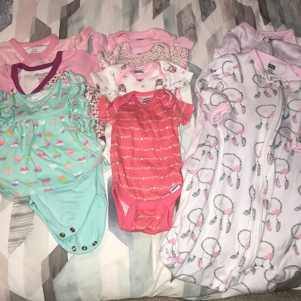 Baby girl 9 piece bundle